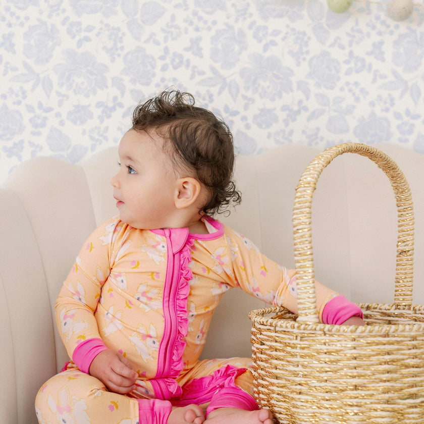Hoppy Bamboo Ruffle Romper