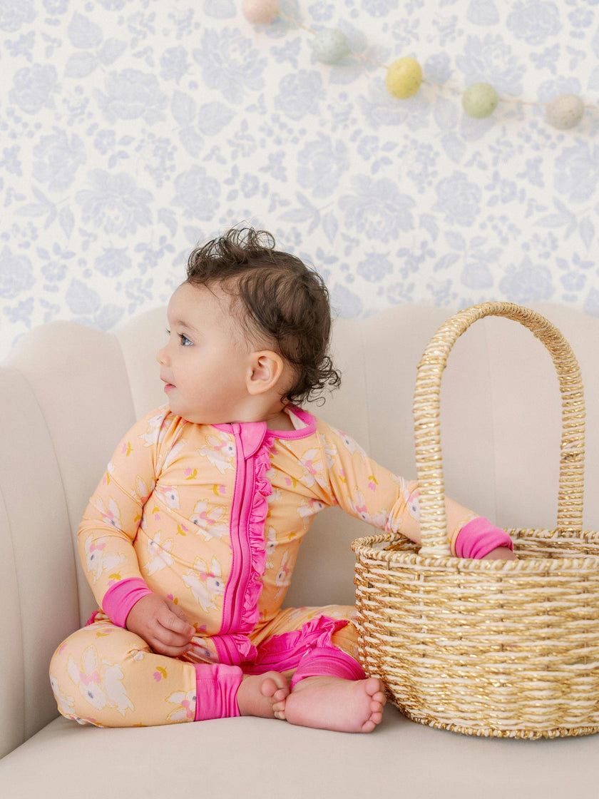 Hoppy Bamboo Ruffle Romper