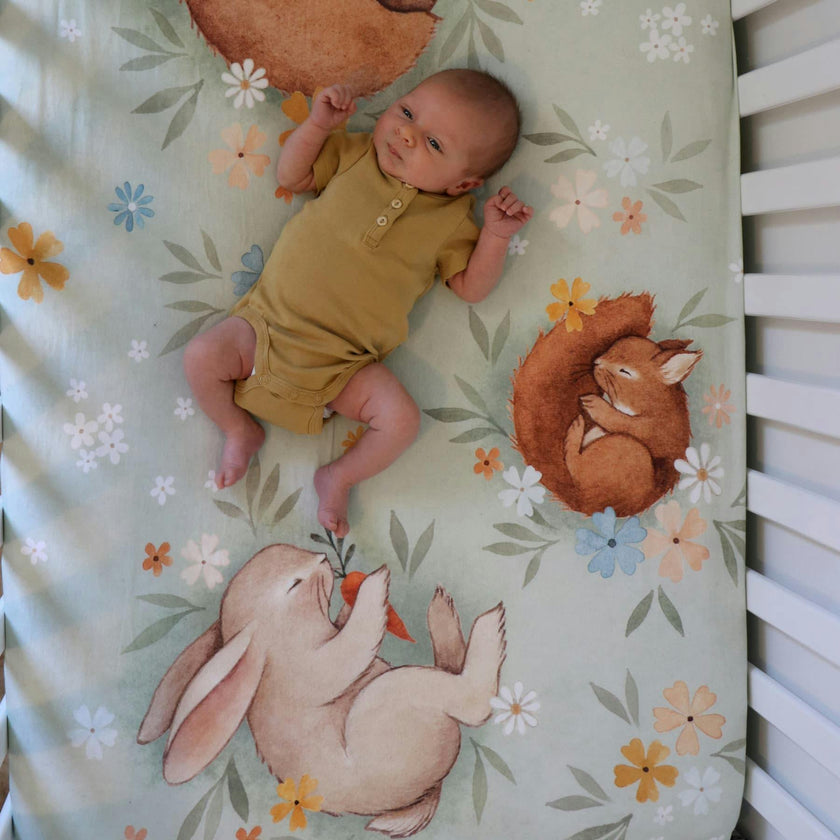 Enchanted Meadow Standard Crib Sheet
