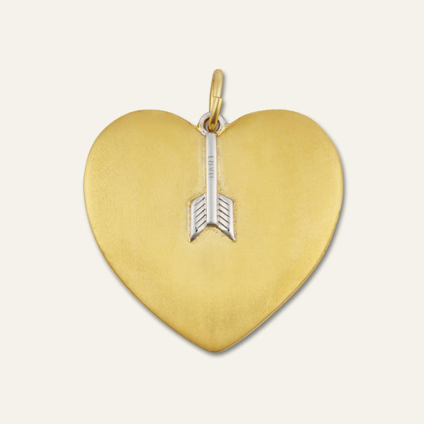 Arrow Heart Charm