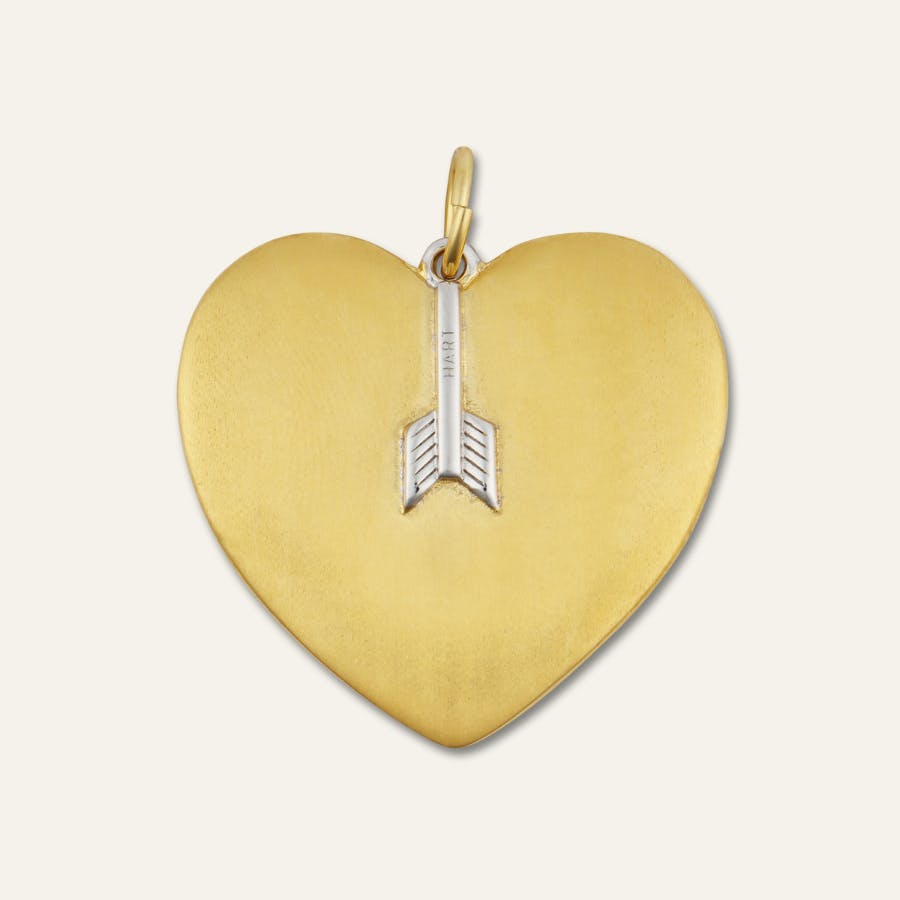Arrow Heart Charm