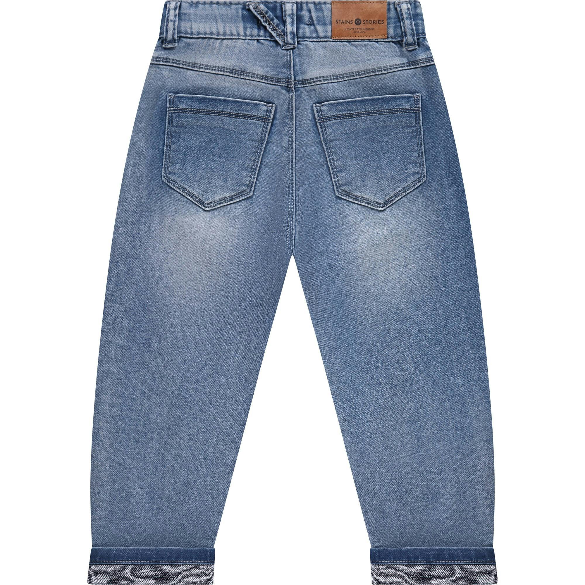 Wide Leg Jogger Denim