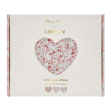 Meri Meri x Liberty Mixed Set Reusable Heart Plates