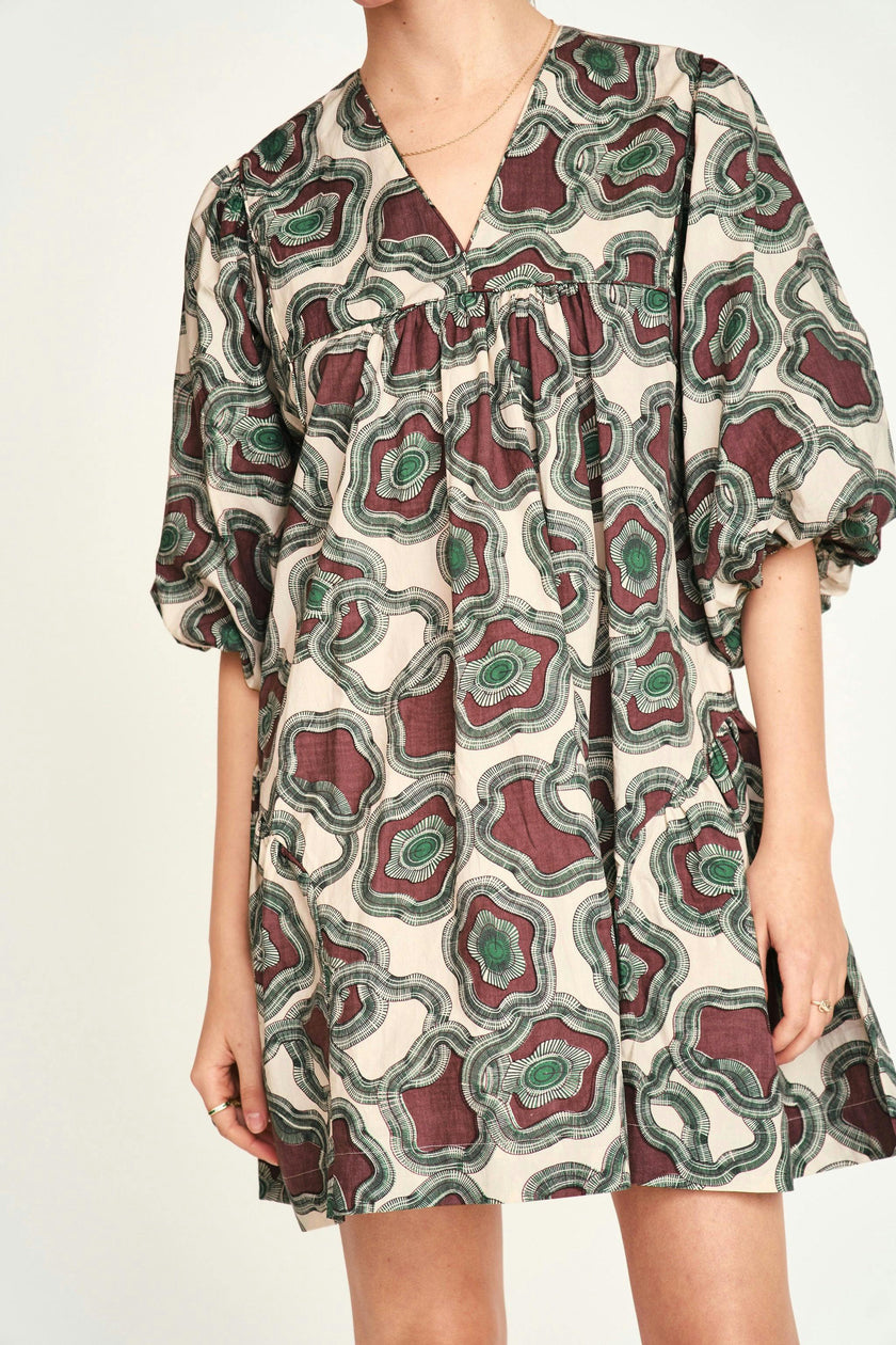 Belem Dress in Grappa Puddles