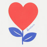 BONTON Livo Coeur Baby T-Shirt - Ecru Bonton