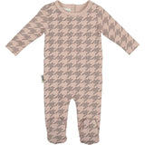 Houndstooth Long Sleeve Footie