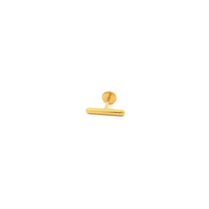 Bar Titanium Flat Back Stud Earring
