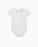 Baby Short-Sleeved Duck & Bunny Bodysuit