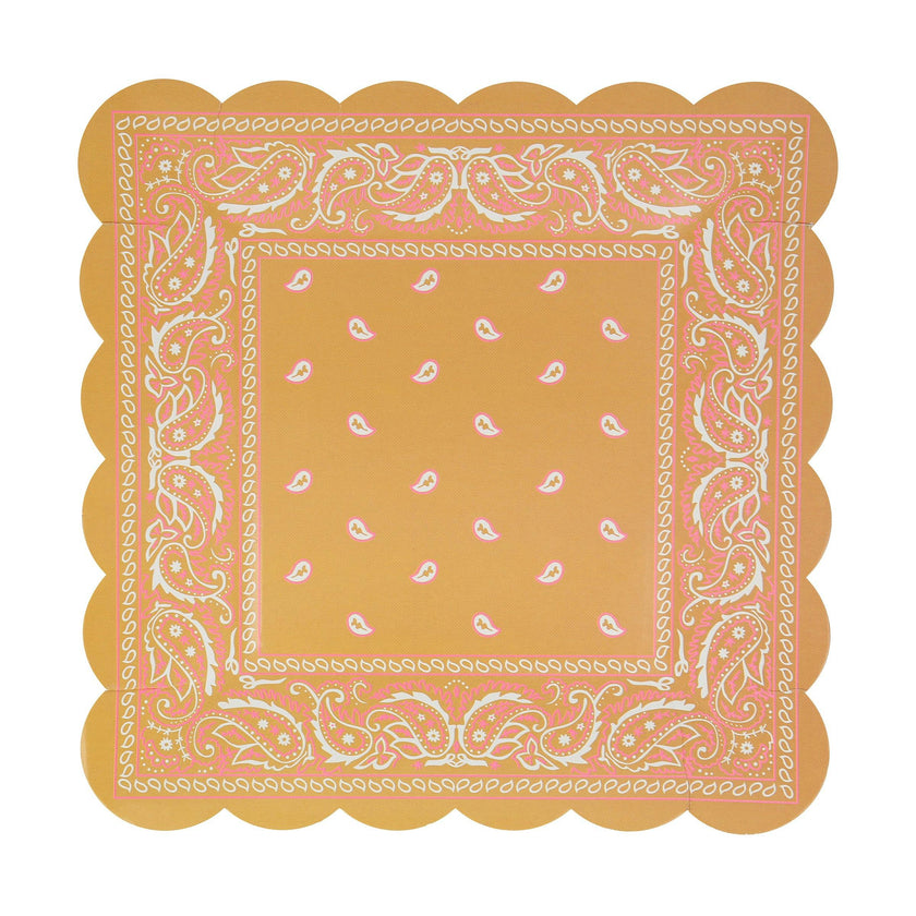 Western Bandana Square Plates