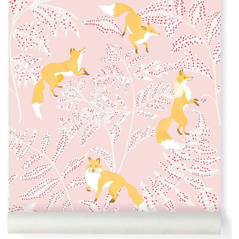 Papier peint KITSUNE coloris Rose