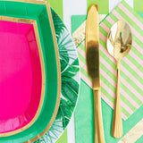 Spring Striped Cocktail Napkins