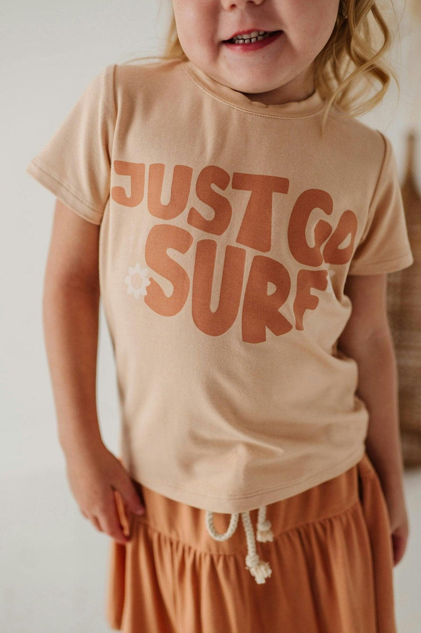 Girl's Short Sleeve Tee American Mini