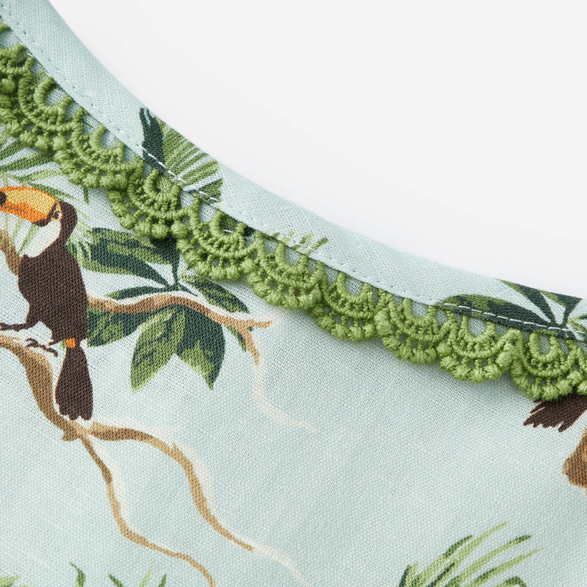 Blue Sky Linen Tiered Dress