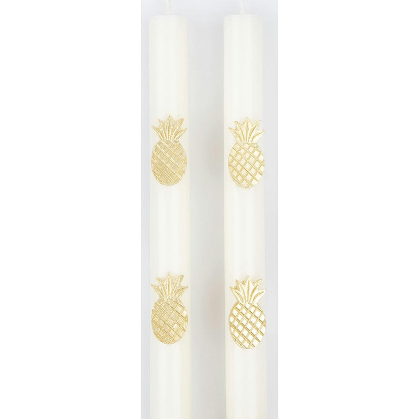Gold Pineapple Table Candles