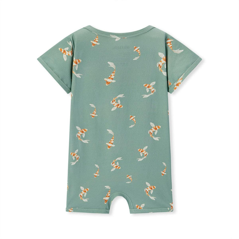 Swimming Koi Cotton Stretch Shortall