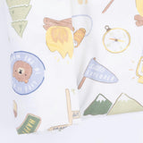 Camping Blue - Swaddle Blanket