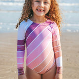 Purple Sands Rainbow One Piece Long Sleeve