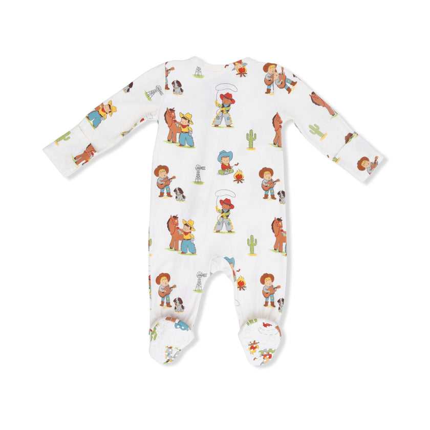 Vintage Cowboys - 2 Way Zipper Footie