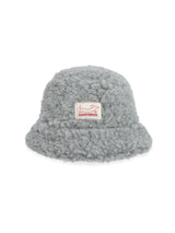 children's merino bucket hat - stone grey