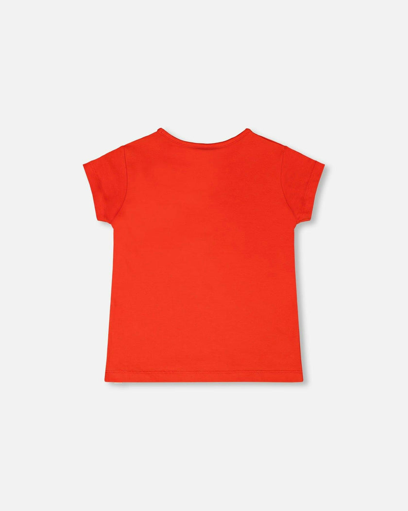 Organic Cotton Jersey T-Shirt Red
