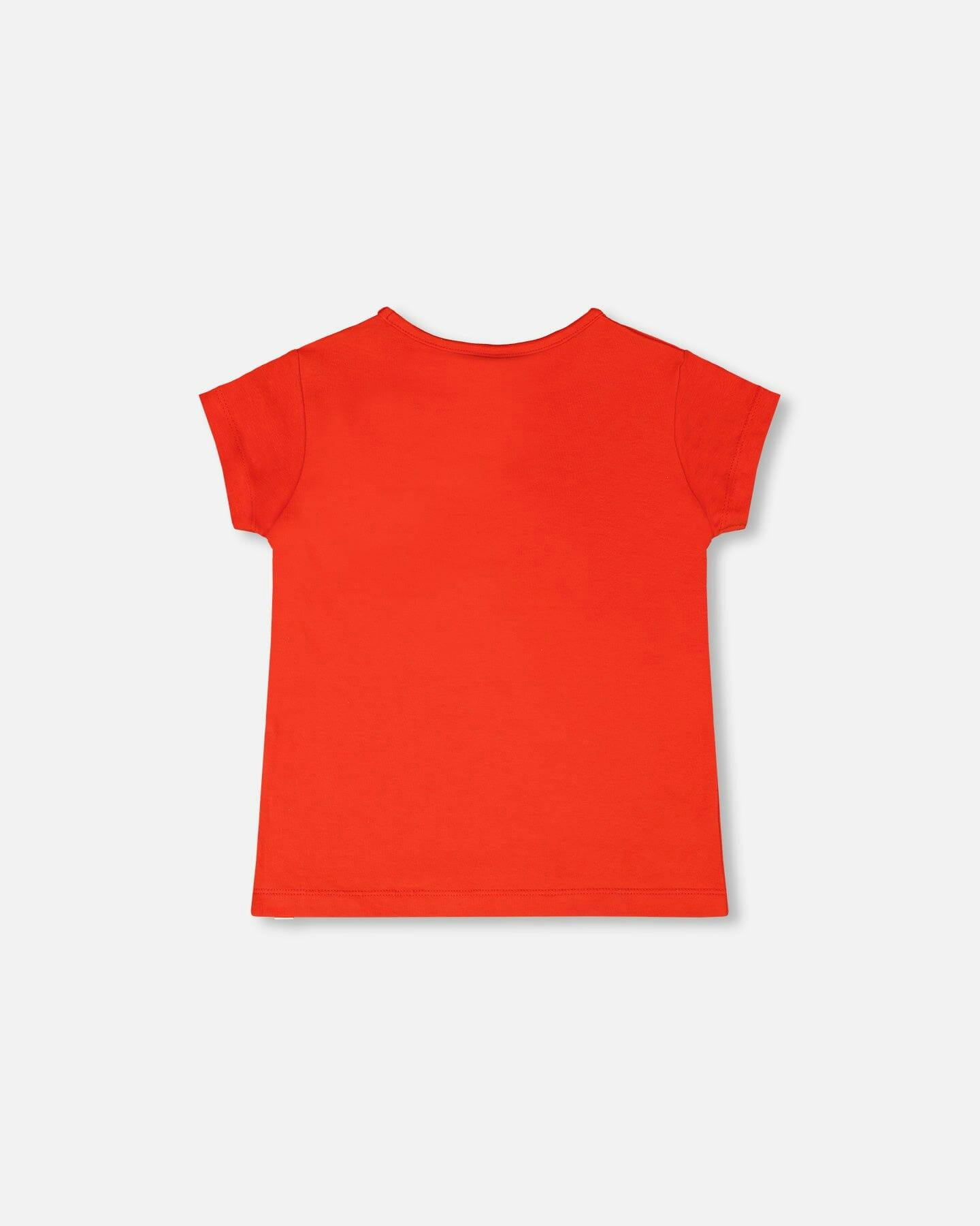 Organic Cotton Jersey T-Shirt Red