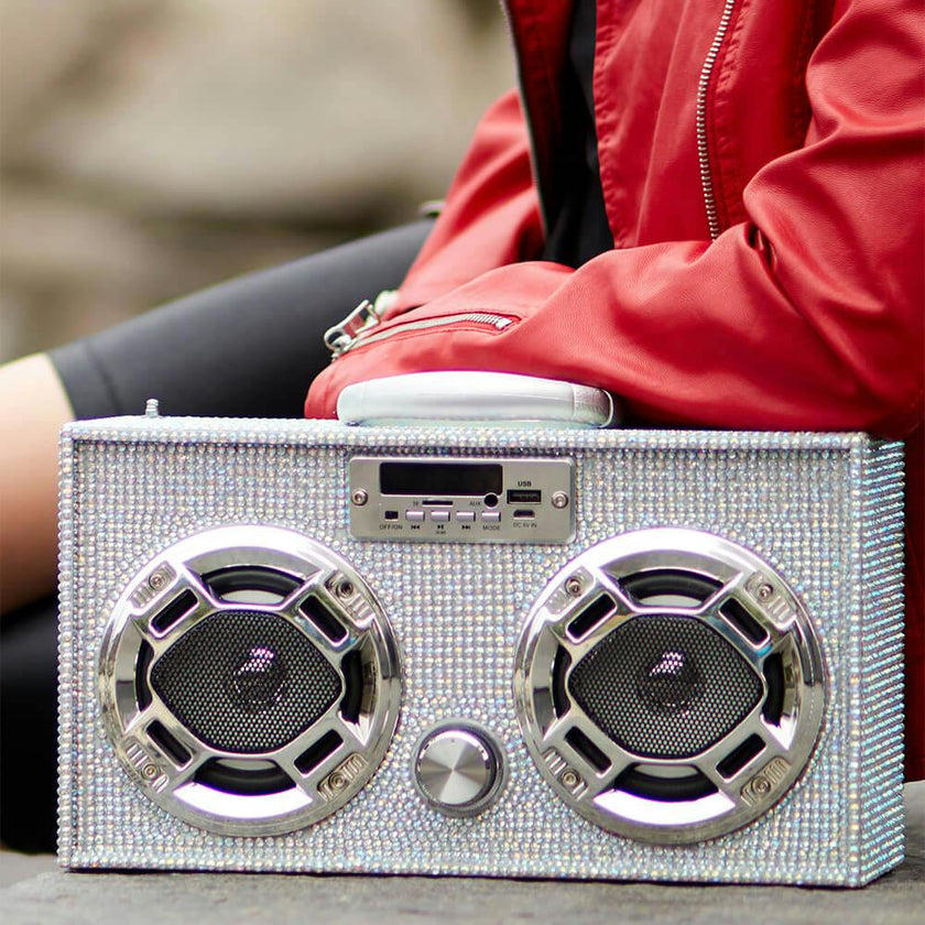 Iridescent Bling Boombox