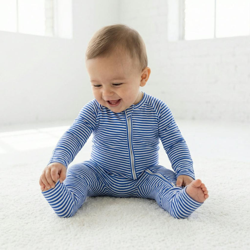 Cobalt Stripe Bamboo Sleeper