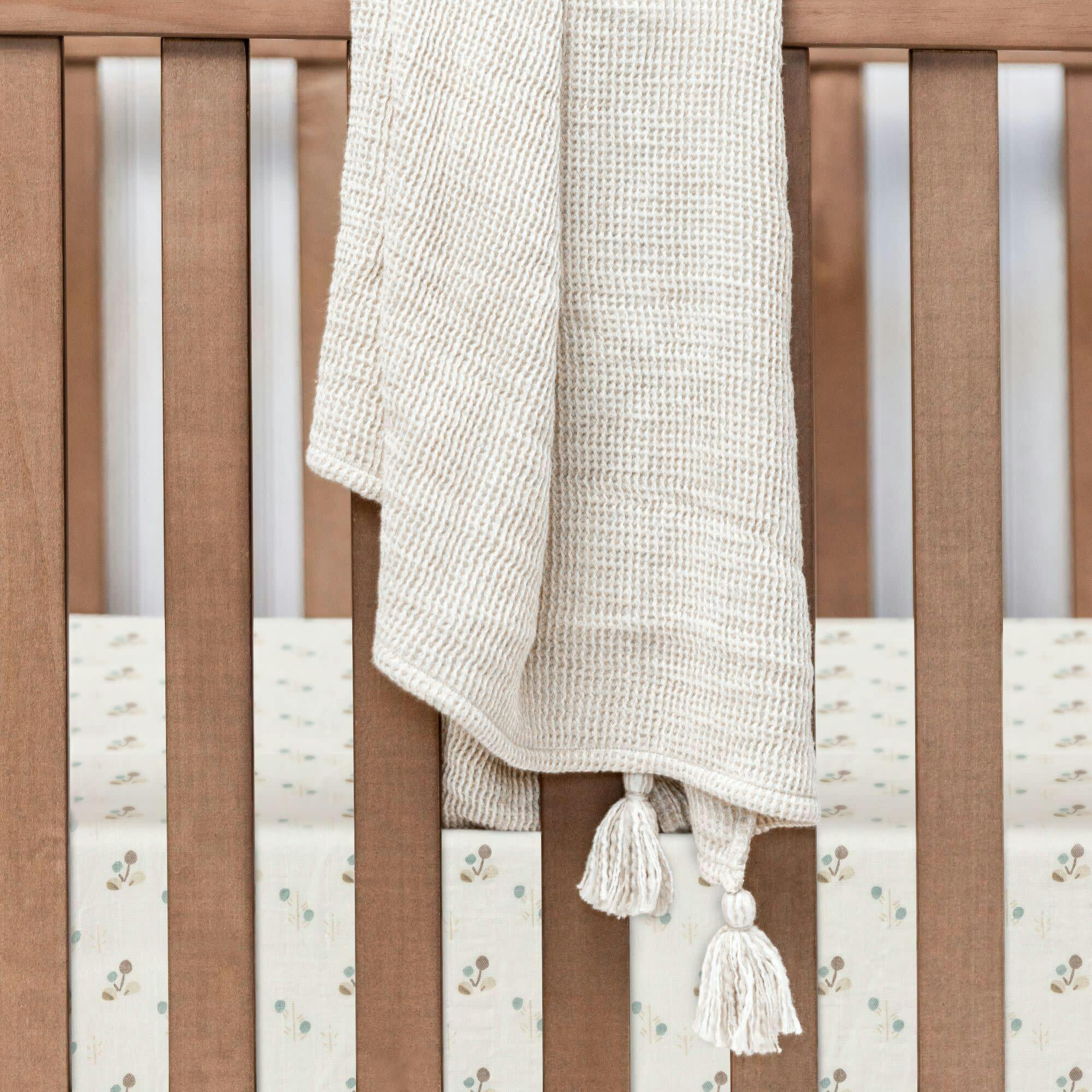 Organic Cotton Poppy Fitted Crib Sheet