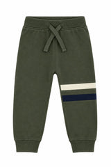 Kids Jogger with Stripes - Olive