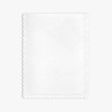 Scalloped Starlight Baby Duvet, White