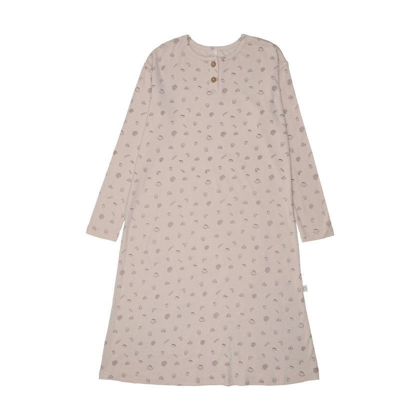 Breakfast Print Lounge Dress
