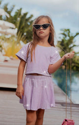 Taylor Crystal 2-Piece Top & Skirt Set