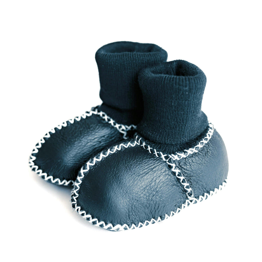 cozy booties | navy