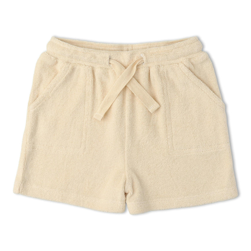 Organic Terry Tee & Shorts Set - Butter Yellow