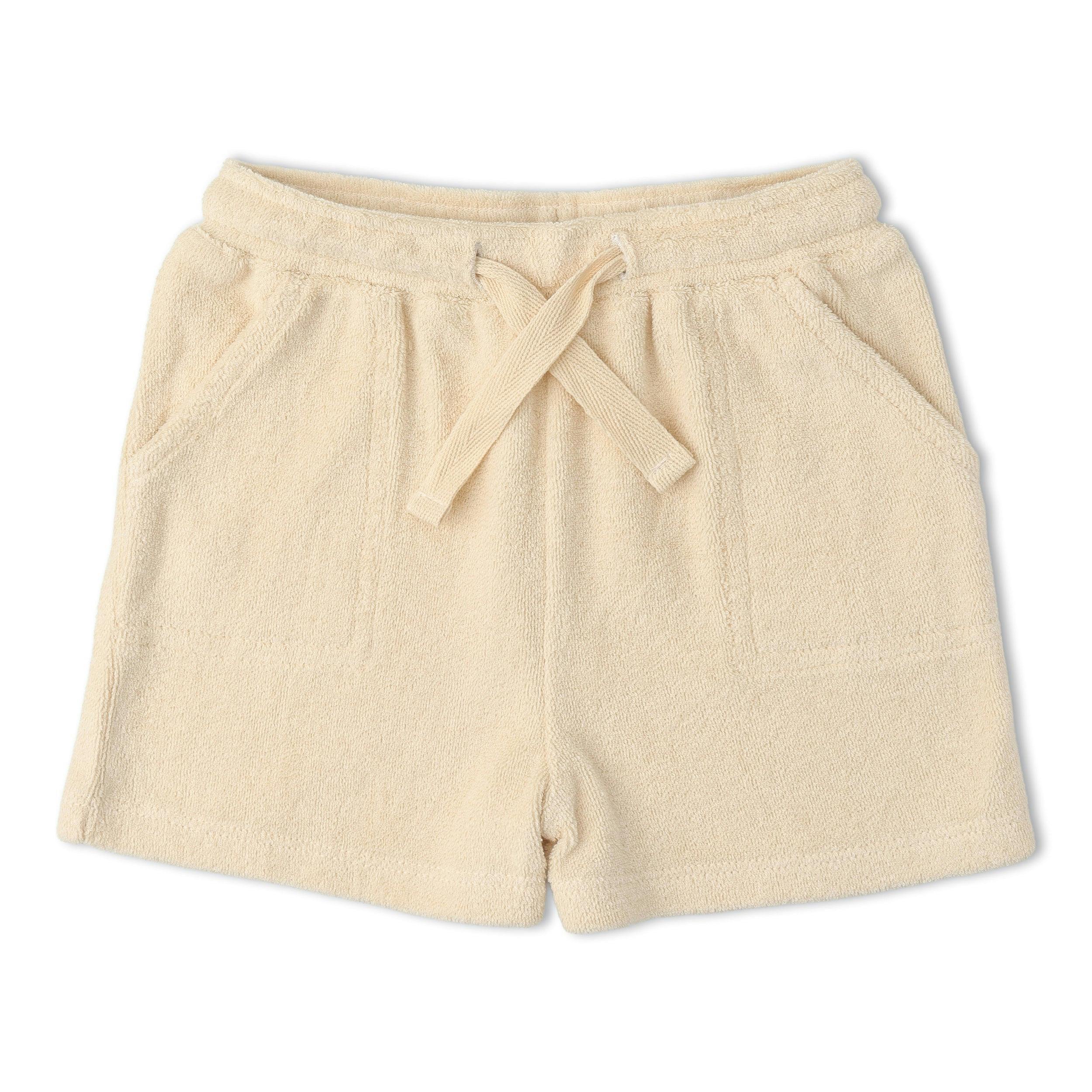 Organic Terry Tee & Shorts Set - Butter Yellow