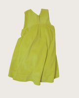 Avery Acid Green Cord Dress
