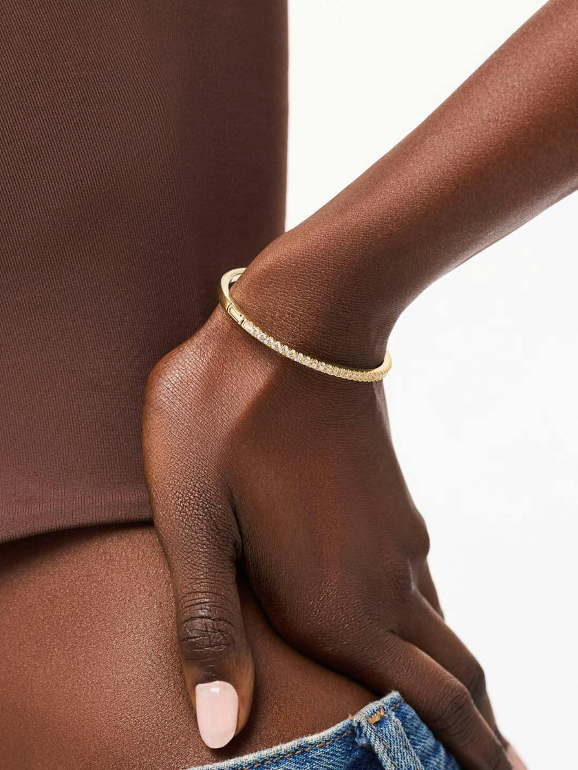Gold Bangle Bracelet - Juliette