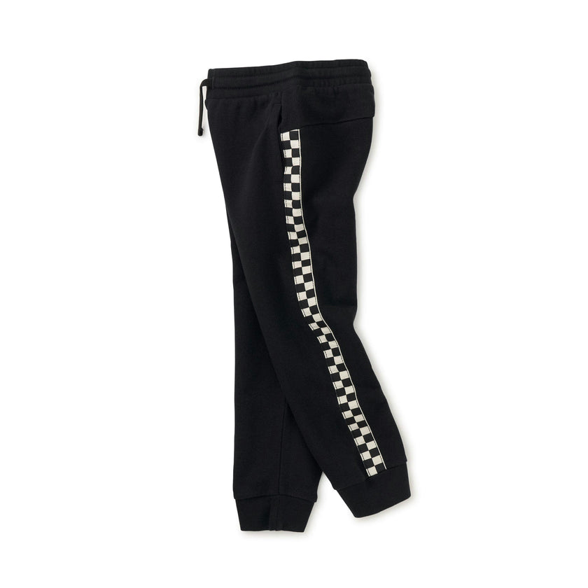 Stripe-Out Joggers, Jet Black