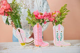 Boot Scoot Blooms Cowboy Boot Pop-Up Vase Slip Covers Set of 3