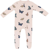 Zippered Footie in Blush, Pink