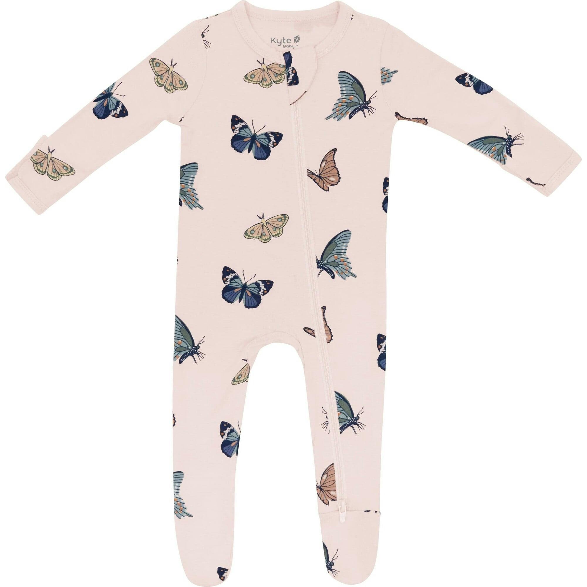 Zippered Footie in Blush, Pink