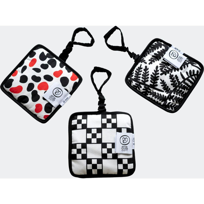 SENSORY HANGING SQUARES - for babies' first year