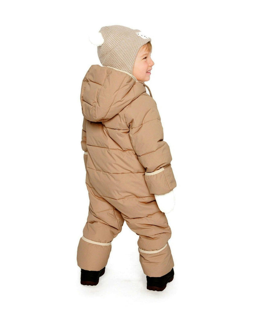 Baby Cloud One Piece Snowsuit Adapted For Car Seats Beige