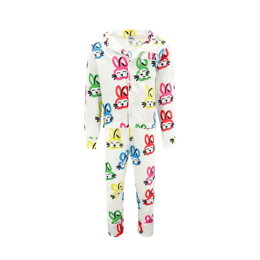 Graffiti Silk Pajamas Set