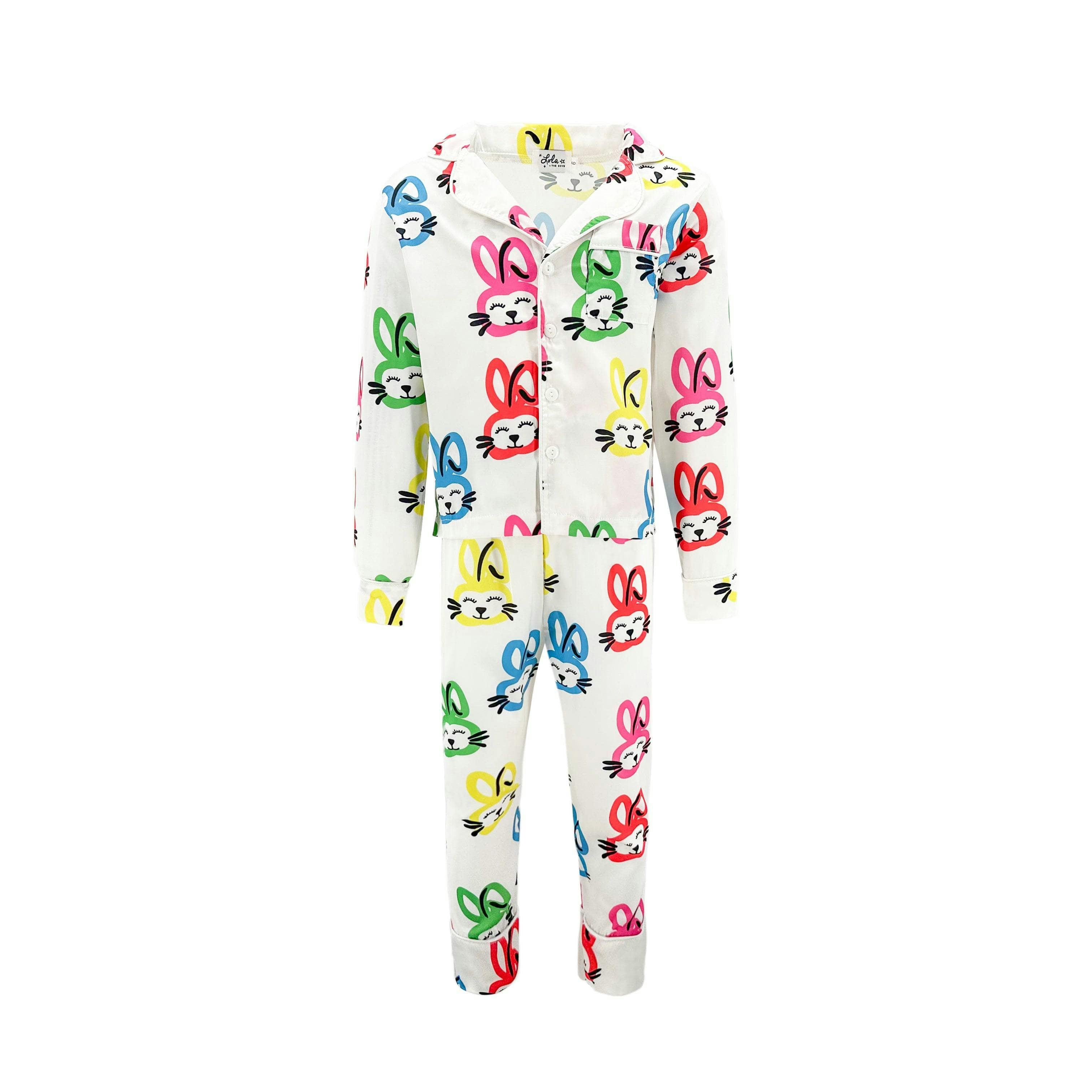 Graffiti Silk Pajamas Set