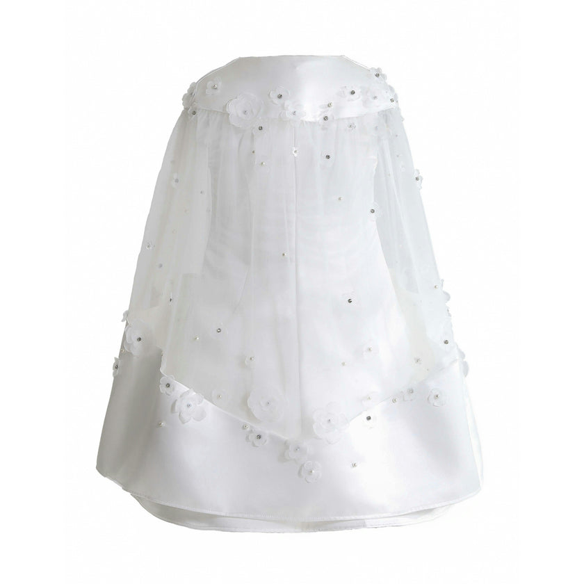 White HoneyBelle Floral Overlay Dress