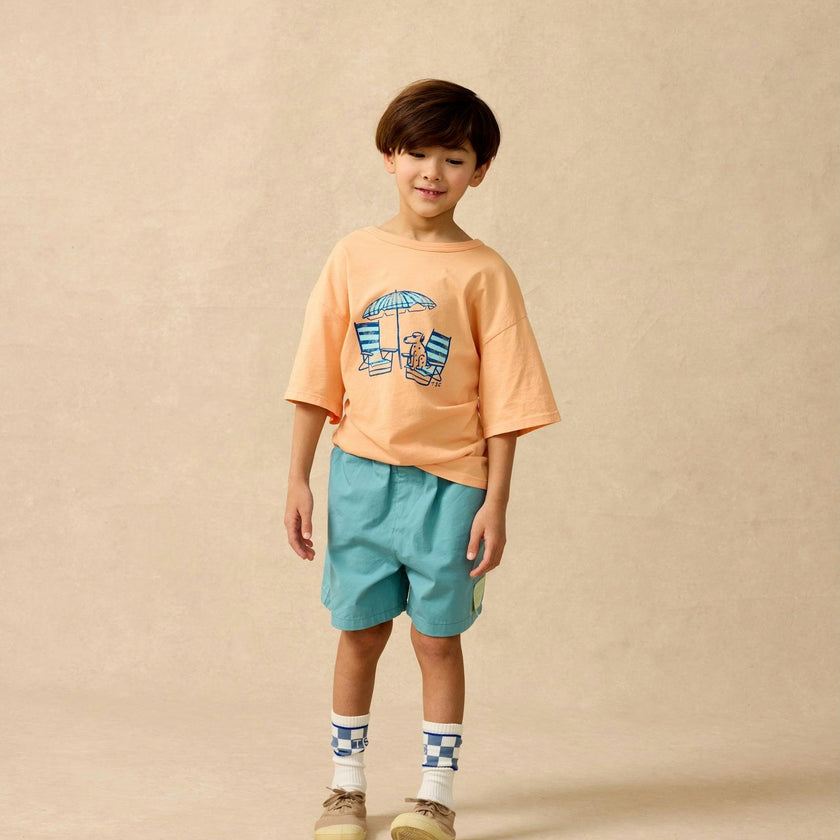 Organic Sunday Tee in Creamsicle