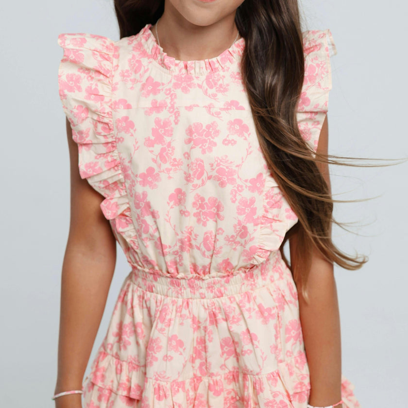 Gustavia Dress in Pink Petal