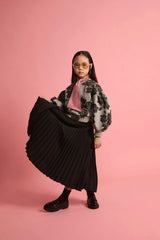 Cupro Pleated Skirt