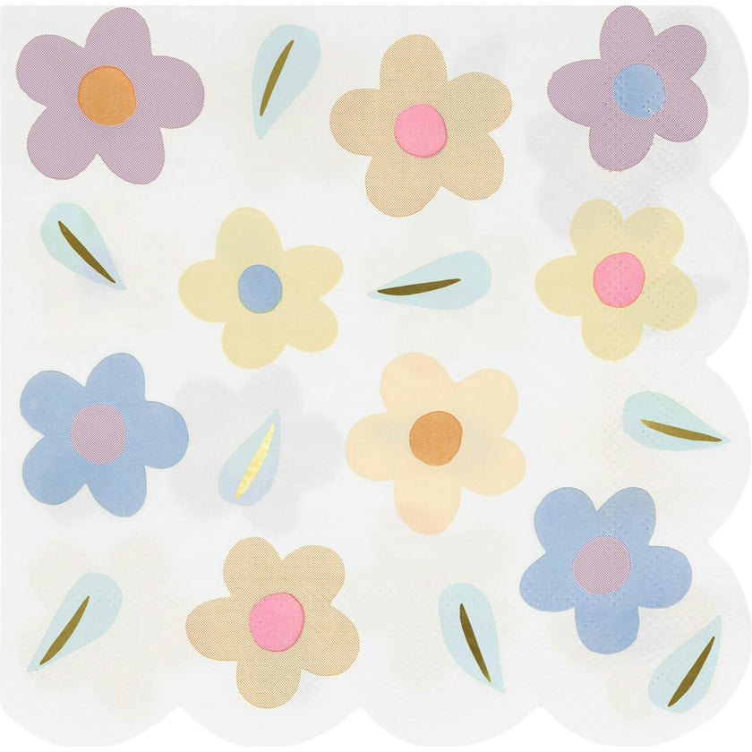 Happy Flowers Large Napkins